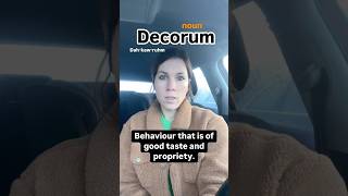 Decorum #learnenglish #englishgrammar #english #englishspeaking #englishvocabulary #speakenglish