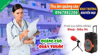 Thu âm khai trương quầy thuốc Thu Trang TVC24 đọc Quảng cáo 0967882206