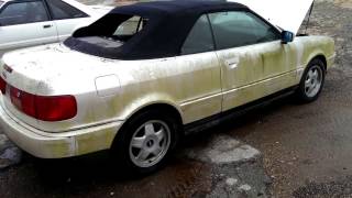 1995 Audi cabriolet first start of restoration