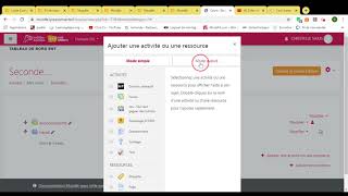 Vidéo 2 : Création d'un devoir sur Lycée connecté et partage du cours Moodle avec une classe