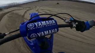 Fully Pinned On My YZ125 At Beverly Dunes.