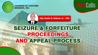 Seizure & Forfeiture Proceedings and Appeal Process