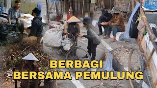 Usia Lanjut Tidak Menghalangi Untuk Tetap Semangat Bertahan Hidup || Berbagi Dengan Pemulung