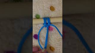 Macrame basic knot || easy for beginners || #macrame #diy #shorts