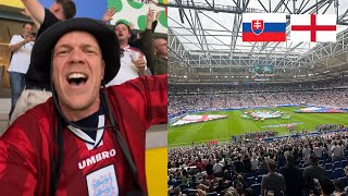 Bellingham scores golazo bicycle kick 🚀 England v Slovakia Euro 2024 vlog