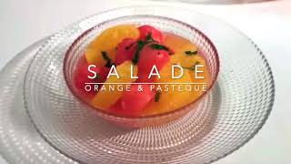 Salade d'orange et pastèque