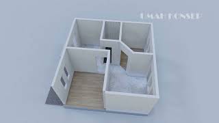 RUMAH 6X6 METER | 2 KAMAR TIDUR |