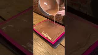 Giant KitKat ASMR Homemade satisfying chocolate #shorts