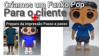 Fiz um Funko Pop mais passo a passo para impressão 3D!!!