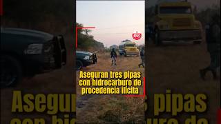 🚨 Aseguran tres pipas con #hidrocarburo de presunta procedencia ilícita en #Queretro🚨