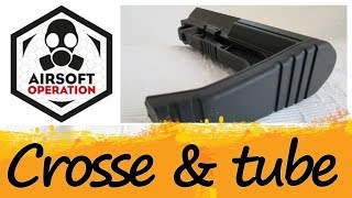 Présentation de la crosse Minimalist et d'un tube de crosse, disponibles sur Airsoft Operation