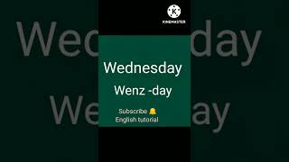 mostly mispronounced word/how to pronounce Wednesday/correct pronunciation/English tutorial