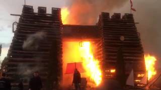 Osterfeuer in Trechwitz: Troja brennt nieder