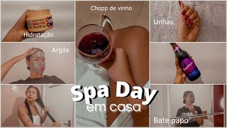 SPA DAY EM CASA (unha, cabelo, depilação)