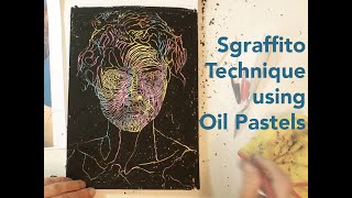 Sgraffito Technique using Oil Pastels - Step by Step