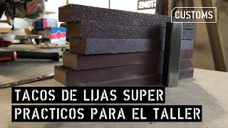 Infaltable: Tacos de lija super prácticos para el taller | CUSTOMS