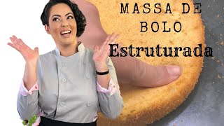 Massa de Bolo Profissional Estruturada | Receita | Adriana Boccomino