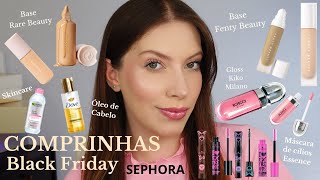 COMPRINHAS MAQUIAGEM SEPHORA, AMAZON E + Base Rare Beauty, Base Fenty Beauty, Gloss Kiko Milano 👄✨