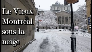 Le Vieux-Montréal (et le Vieux-Port) après une grosse tempête de neige!