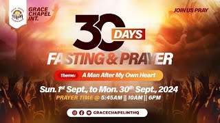 30 DAYS PRAYER & FASTING SERVICE || DAY 2  || 2ND SEPTEMBER 2024