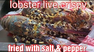 #Lobster live 4pcs 6kg #crispy fried with #salt & pepper yummy