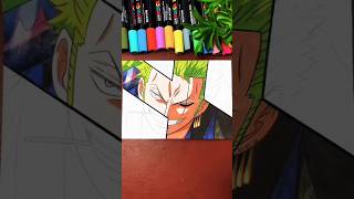 Drawing Roronoa Zoro from one piece 🗿 #anime #drawing #zoro #onepiece #trending