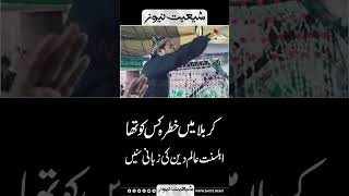 Karbala Mein Khatra Kis Ko Tha | Suni Alim Deen #shortsfeed #viralvideo