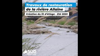 CCST GEMAPI - Création d'un lit d'étiage rivière Allaine à Delle 4/5