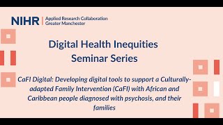 Digital Health Inequalities Seminar Series: October 2023