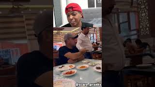 Waiter dropping prank