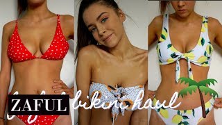 HUGE ZAFUL TRY-ON HAUL // summer bikinis 🌴