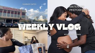 VLOG: 3rd Trimester Feels, JCPenny Maternity Photoshoot & Summer Dates