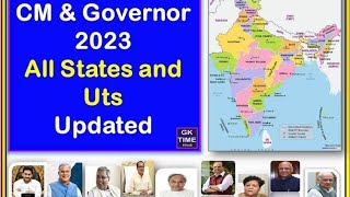 CM & Governor of All State Update List 2023.📌#shorts #state#information  #motivational #video #2023