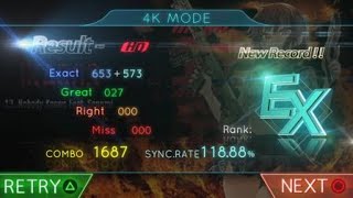 [MUSYNC PS4] Nobody Knows 4K HD - Full Combo 118.88%