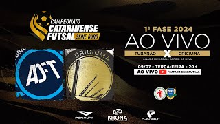 CAMPEONATO CATARINENSE SÉRIE OURO 2024 - 1ª FASE - Tubarão Futsal X Criciúma Futsal