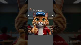 I declare a thumb war #funny #cat #shorts #ai #funnyshorts