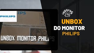 UNBOX: Monitor Philips branco v-line 21,5 Modelo: 223V5LHSW2