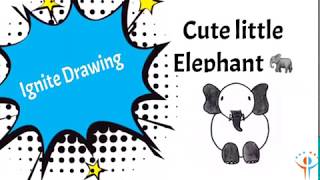 Cute Little Elephant - Step by Step drawing