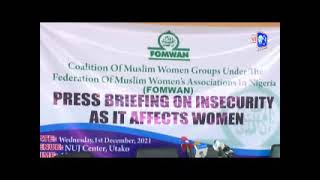 Restore women dignity! FOMWAN tasks Federal Government and against playing politics with insecurity