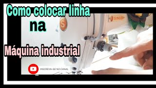 Como passar a  linha na reta industrial  / passo a passo.