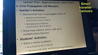 Lesson Plan-Approximation and Errors.