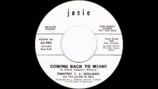 Timothy TJ Williams - Coming Back To Miami