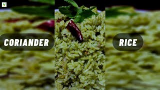 Savor the Flavors of Coriander Rice - A Fragrant and Delicious Rice Dish #vegwonderland #coriander