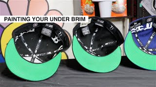 HOW TO PAINT YOUR HATS UNDER BRIM | TUTORIAL