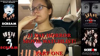 31 DAY HORROR MOVIE WATCHLIST — PART ONE