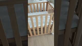 Multi-functional wood baby crib kids beds children table and chair