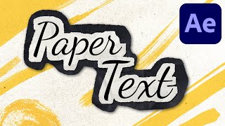 Torn Paper Text | After Effects Tutorial