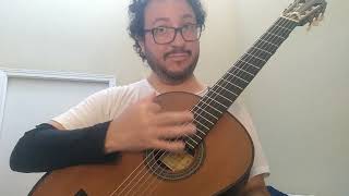 pequeno tutorial gravado às pressas de como tocar pagode de viola no violão