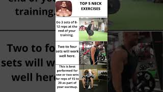 TOP 5 NECK EXERCISES || HOW TO TRAIN YOUR NECK || #shorts