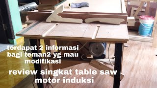 review table saw motor induksi sederhana ( homemade table saw )